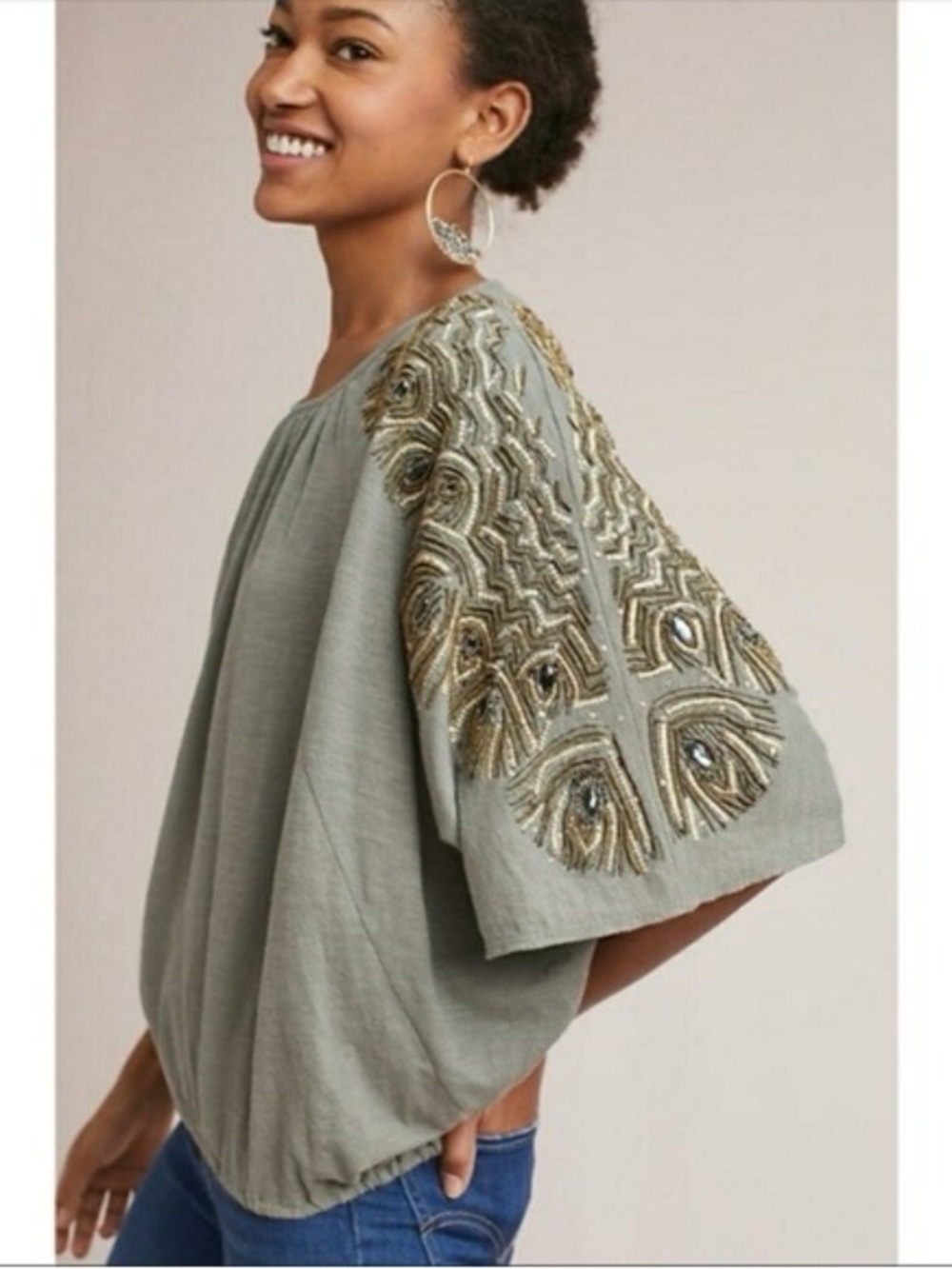 Anthro feather cloak top